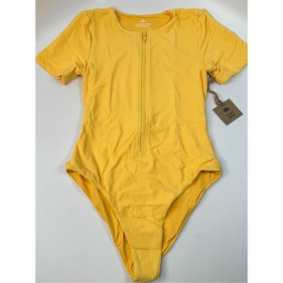 Free People x Toast Swim Sunset Signature Surf Suit Ribbed Swimsuit M - Picture 5 of 10